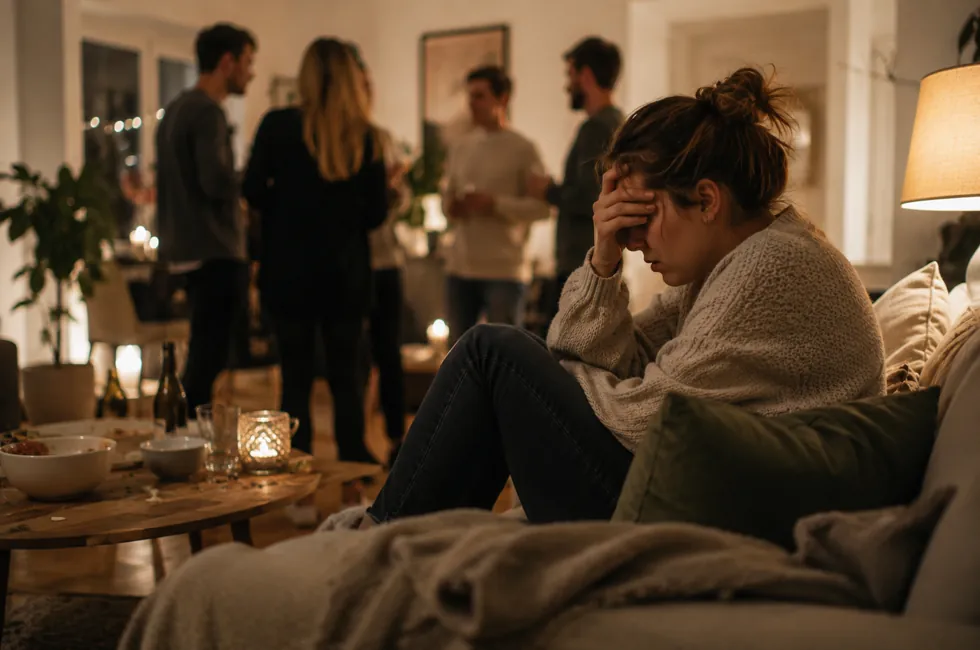 overstimuleret efter sociale arrangementer